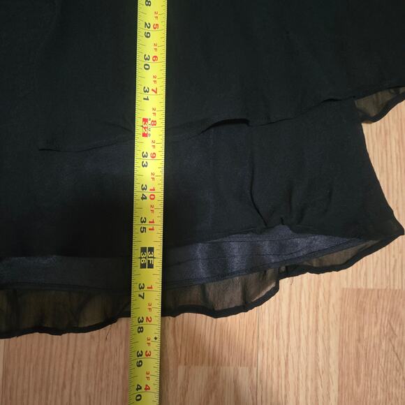 Donna Ricco Vtg Y2K Whimsigoth Fairy Grunge Sheer Silk Lace Babydoll Dress 10P - Picture 12 of 12